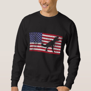 T Rex Boys American Flag Girls 4. Juli Dinosau Sweatshirt