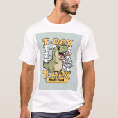 T-Rex braucht Nahrung | Lustiges Dinosaurier-Desig T-Shirt (Vorderseite)