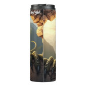 T-Rex Breaking Rock Mountainside Roar Thermosbecher (Rückseite)