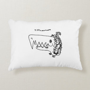 T-Rex brüllt stilvoll Whimsical Wurf Kissen