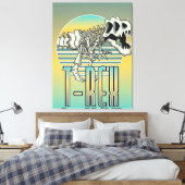 T-REX-Cartoon-Logo Leinwanddruck (Insitu (Schlafzimmer))