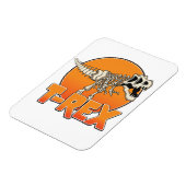 T-REX-Cartoon-Logo Magnet (Linke Seite)