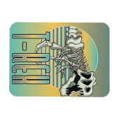 T-REX-Cartoon-Logo Magnet (Horizontal)