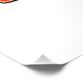 T-REX-Cartoon-Logo Poster (Ecke)