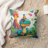 T-Rex Celebration Pillow for Kids Kissen (Decke)