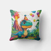 T-Rex Celebration Pillow for Kids Kissen (Rückseite)