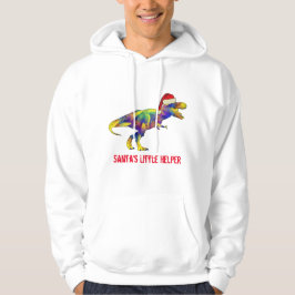 T-Rex Christmas Dinosaur Santa Quote Hoodie