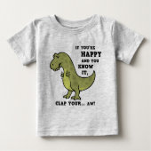 T-Rex Clap II Baby T-shirt (Vorderseite)