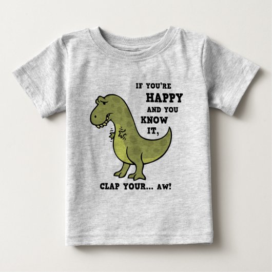 T-Rex Clap II Baby T-shirt (Vorderseite)