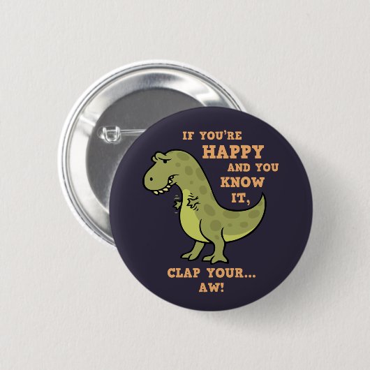 T-Rex Clap II Button (Vorne & Hinten)