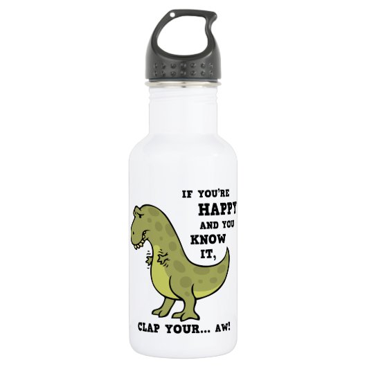 T-Rex Clap II Edelstahlflasche (Vorderseite)