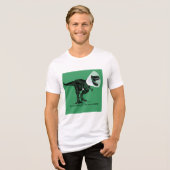 T Rex Cone of Shame    Jennifer ellen Cook Tri-Blend Shirt (Vorderseite voll)