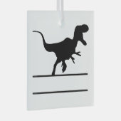 T-Rex Custom Ornament Aus Glas (Vorderseite Rechts)
