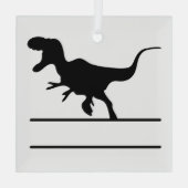 T-Rex Custom Ornament Aus Glas (Rückseite)