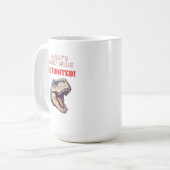 T-Rex Dad-Modus aktiviert Dinosaurier Meme Kaffeetasse (Vorderseite Links)
