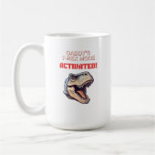 T-Rex Dad-Modus aktiviert Dinosaurier Meme Kaffeetasse (Links)