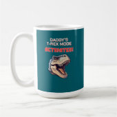 T-Rex Dad-Modus aktiviert Dinosaurier-Meme Kaffeetasse (Links)