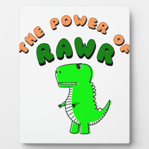 T-Rex des Powers von RAWR Fotoplatte