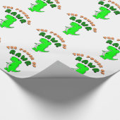 T-Rex des Powers von RAWR Geschenkpapier (Ecke)