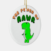 T-Rex des Powers von RAWR Keramikornament (Rechts)