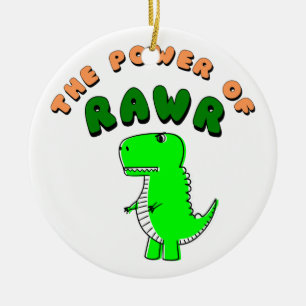 T-Rex des Powers von RAWR Keramikornament