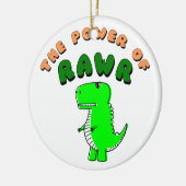 T-Rex des Powers von RAWR Keramikornament (Links)