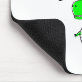 T-Rex des Powers von RAWR Mousepad (Ecke)