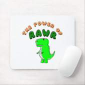 T-Rex des Powers von RAWR Mousepad (Mit Mouse)