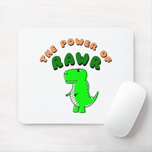 T-Rex des Powers von RAWR Mousepad (Mit Mouse)