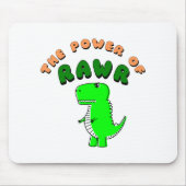 T-Rex des Powers von RAWR Mousepad (Vorne)