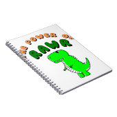 T-Rex des Powers von RAWR Notizblock (Rechte Seite)