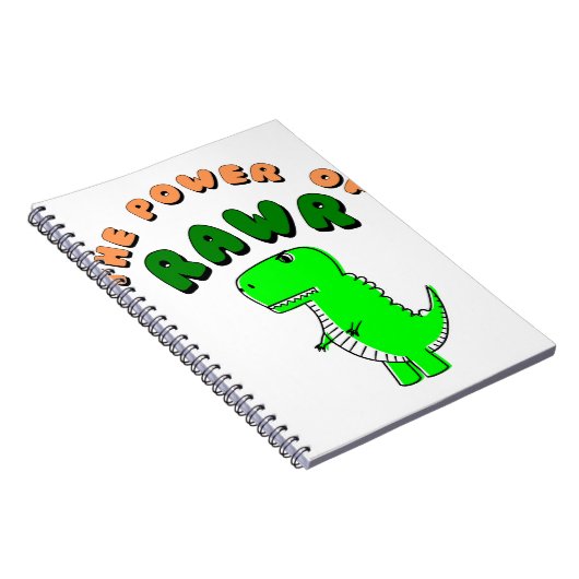 T-Rex des Powers von RAWR Notizblock (Rechte Seite)