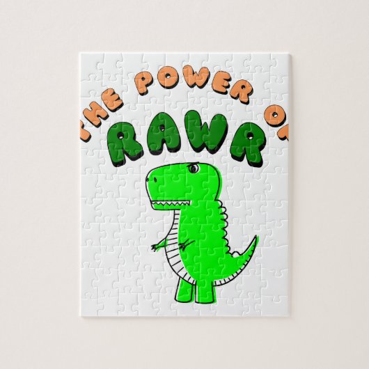 T-Rex des Powers von RAWR Puzzle (Vertikal)