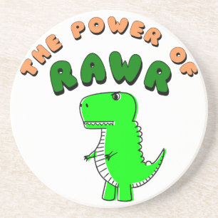 T-Rex des Powers von RAWR Untersetzer