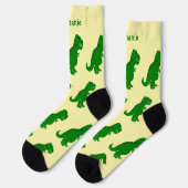 T-Rex-Design Socken (Linkes Detail)