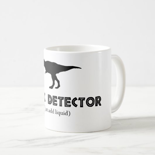 T-Rex Detektor-Tasse Kaffeetasse (VorderseiteRechts)