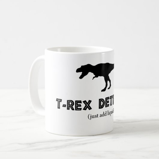 T-Rex Detektor-Tasse Kaffeetasse (Vorderseite Links)