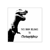 T-Rex - Dieses Buch gehört Gummistempel (Prägung)