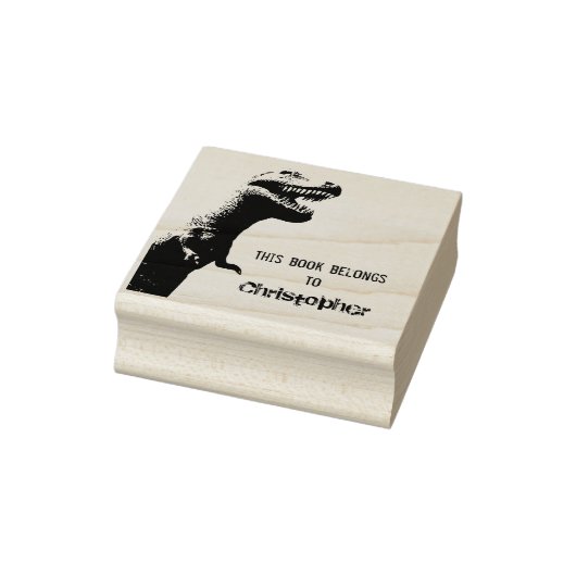T-Rex - Dieses Buch gehört Gummistempel (Stempel)