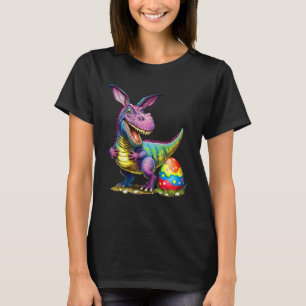 T Rex Dino Bunny Dinosaurier jagen Eier Happy Oste T-Shirt