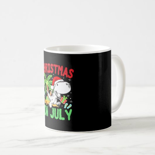T Rex Dino Christmas im Juli Jungs Kleinkind Kaffeetasse (VorderseiteRechts)