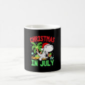 T Rex Dino Christmas im Juli Jungs Kleinkind Kaffeetasse (Mittel)
