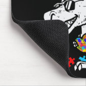 T Rex Dino I Bin ein Krieger Autismus Autismus Bew Mousepad (Ecke)