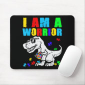T Rex Dino I Bin ein Krieger Autismus Autismus Bew Mousepad (Mit Mouse)