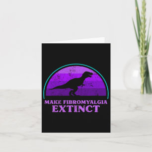 T Rex Dino macht Fibromyalgie zum Tod eines ausges Karte
