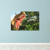 T Rex Dinosaur Art Wall Leinwand (Insitu (Holzboden))