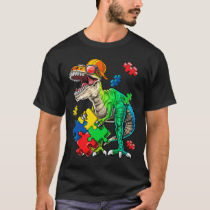 T Rex Dinosaur Autismus Bewusstsein Puzzle Piece G T-Shirt