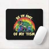 T Rex Dinosaur Autismus-Bewusstsein Staunen Sie üb Mousepad (Mit Mouse)