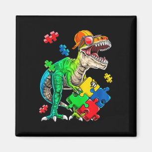 T Rex Dinosaur Autismus Sensibilisierung Puzzle Pi Magnet