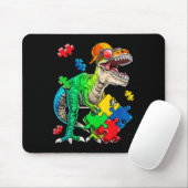 T Rex Dinosaur Autismus Sensibilisierung Puzzle Pi Mousepad (Mit Mouse)
